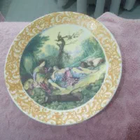 بشقاب سفال دکوری دوعدد