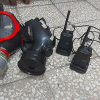 ماسک تمام صورت و واکی تاکی موتورولا