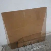 شیشه میز قهوه ای