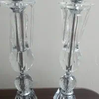 ۲ عدد شمعدان کریستال