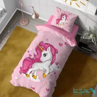 روتختی و رو بالشتی برای  تخت نوزاد با پرده ست