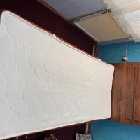 تخت خواب یکنفره با دوشک فنری طبی