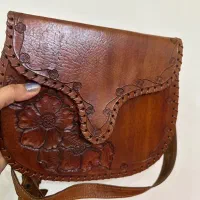کیف تمام چرم طبیعی کار دست
