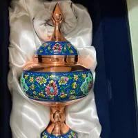 آجیل خوری مس با پرداخت با جعبه نفیس جیر ارتفاع ۳۲