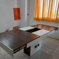 میز نهار خوری ۶ نفره قابل تبدیل به ۸ نفره