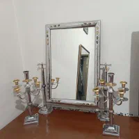 آینه شمعدون برنج