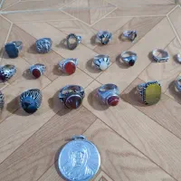 تعدادی انگشتر نقره