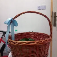 سبد حصیری چوبی توافقی
