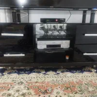 زیر تلویزیون شیشه ای ترک اصل خود رنک نشکن