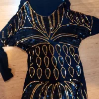 پیراهن پولک دوزی خارجی سایز بزرگ