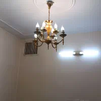 لوستر برنجی چهار شاخه