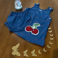 ست دو تکه پیراهن طرح گیلاس