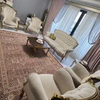 یک دست مبل میز ۸ نفره در حد نو