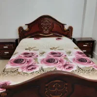 سرویس خواب دونفره کلاسیک چوبی-کامل و بسیار تمیز