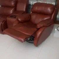 مبل ریلکسی چرمی چرخشی