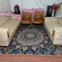 مبل ۷نفره درحد نو تمیز باروکش
