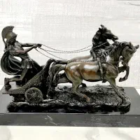 مجسمه دختر نشسته برنز برنزی