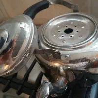 کتری استیل بزرگ  کار کرده