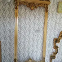 قاب آینه سلطنتی تمام چوب منبت