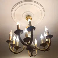 لوستر برنج آبکاری طلا