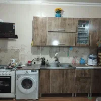 کابینت تکمیل . هود نو. سینک . دو لگنه و آبچکان