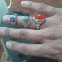 سه عددانگشترنقره فروشی وزن ۲۶گرم قیمت ۱۳ملیون