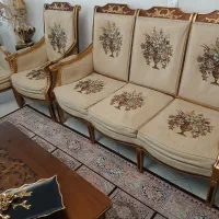 مبل استیل تمام چوب 9نفره