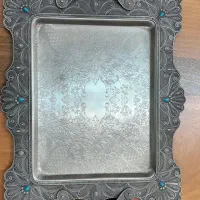ست چایخوری پیوتر ( استکان، قندان و سینی و قاشق)