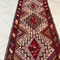 کناره دستبافت ابریشم ۳ متری گلیم ورنی