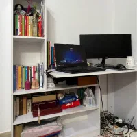 میز کامپیوتر کتابخانه دار