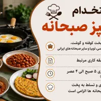 استخدام آشپز صبحانه(با سابقه)