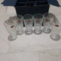 ۶عدد لیوان خورشیدی بوهمیا چک نو با کارتن