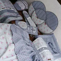 دوخت سرویس آشپزخانه و سیسمونی نوزاد..باکس لباس