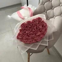 دسته گل روبانی