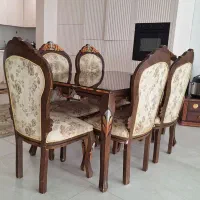 میز و صندلی 6 نفره،کار کرده