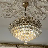 لوستر کریستالی زیبا درحد نو