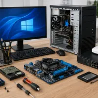 خدمات کامپیوتر، شبکه، نصب ویندوز و لینوکس در محل