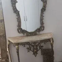 آینه کنسول ساعت سطل برنجی میز تحریر