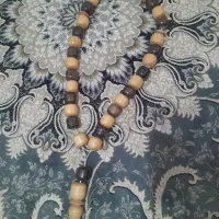 تسبیح چوبی دانه گرد