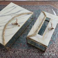 سِت جا دستمال کاغذی و شکلات خوری
