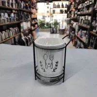 جا قاشقی تک سرامیکی استند دار