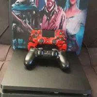 ps4 slim 500  کپی خور جفت دسته اصلی