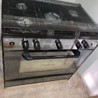 گاز مبله ۵ شعله در حد نو طرح فر