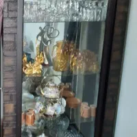بوفه ویترینی چوبی