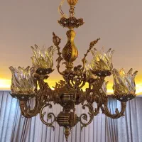 لوستر برنز و دیوار کوب برنز