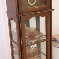 ساعت ایستاده چوبی دکوردار کوارتز