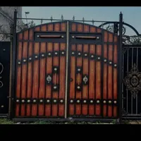 درب اهنی تلفیق چوب واهن سنگین(پخش)|مصالح و تجهیزات ساختمان|اسالم, |دیوار
