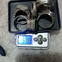 نقره انگشتر و زنجیر