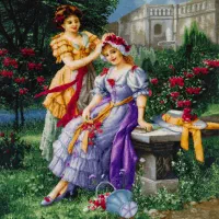تابلوفرش تبریز طرح فرانسوی