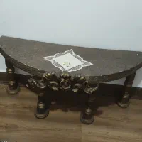 میز خاطره چوبی دست ساز  نیم دایره